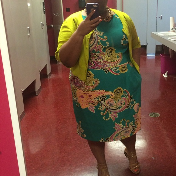 Multicolored Sheath Dress - Picture 2 of 5